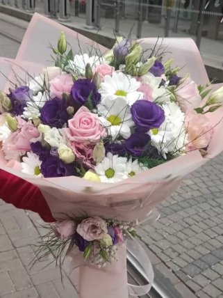 Soft Renkli Buket, Eskişehir Bizim Çiçek Evi