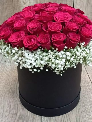 Silindir Kutuda Kırmızı Güller, Eskişehir çiçekçi