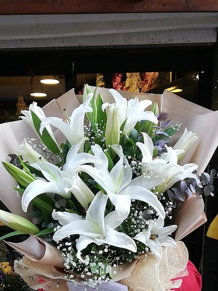 Beyaz Kazablanka Buketi, Eskişehir çiçekçi