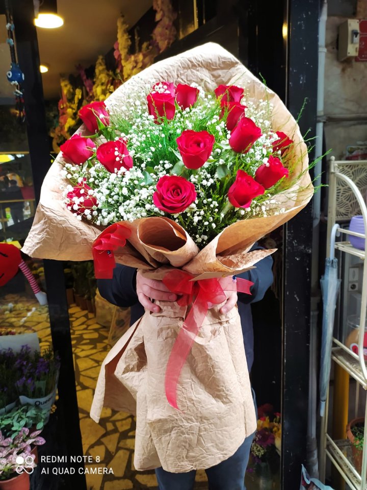 15 güllü vıp buket