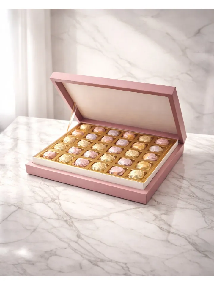 Premium pembe kutu çikolata 
